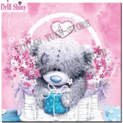 5D DIY Diamond embroidery cartoon bear diamond painting Cross Stitch full square Rhinestone needlework mosaic decoration gift