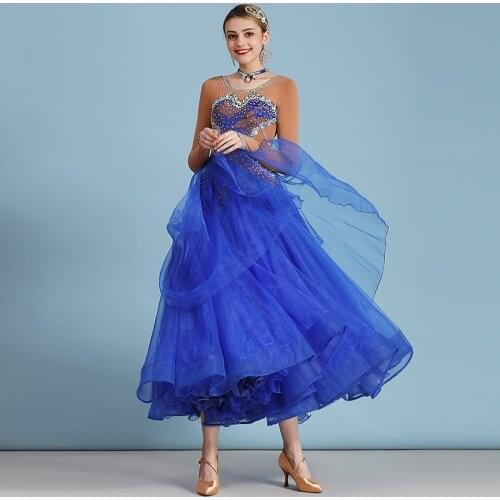 Ballroom Dress Women Standard Dance Dresses Waltz Flamenco Performance Clothing Ladies Spanish Bullfight Stage Wear