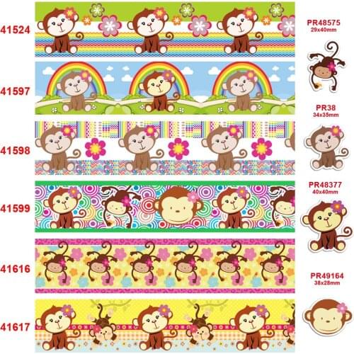 Free shipping 2020 new arrival 50yards cartoon printed grosgrain ribbons41524