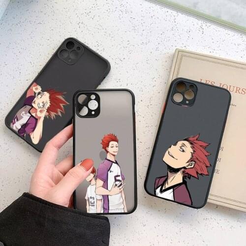 Anime Volleyball Tendo Satori Haikyuu Phone Case matte transparent For iphone 7 8 11 12 plus mini x xs xr pro max cover