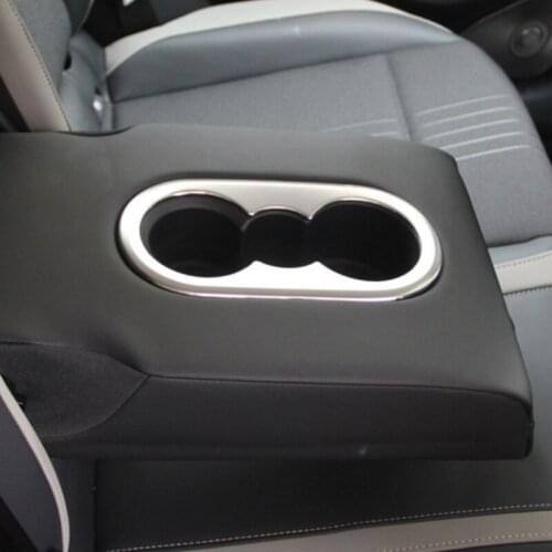 BJMYCYY Rear Seat Water Cup Holder Frame Covers Trim Decorative Sticker For VW Volkswagen Golf MK8 2020 2021 For Tiguan 2017-19