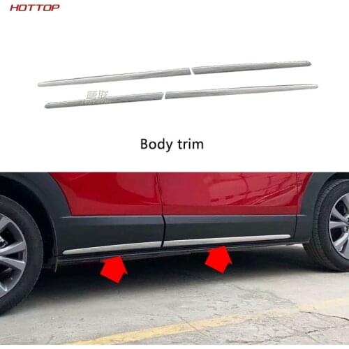 For Mazda CX-30 2020 Body Trim Modified Door Edge Bright Strip ABS