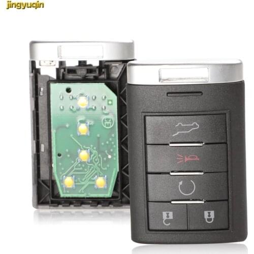 Jingyuqin Control Car Key 315MHZ NBG009768T For Cadillac SRX CTS XTS DTS 2010 2011 2012 2013 2014 5 Buttons Smart Entry Keyless