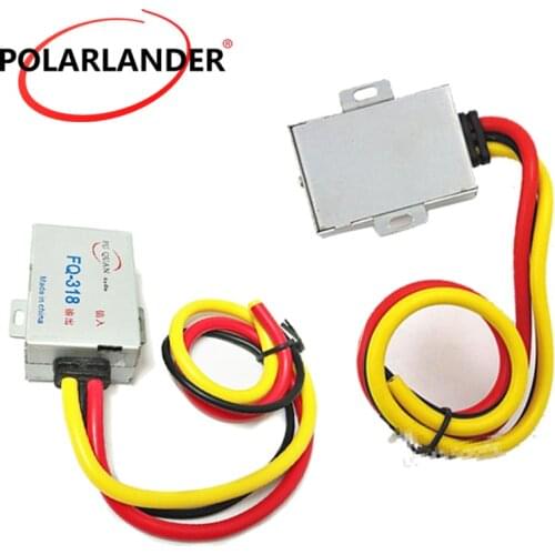 Power Cable DC 12V Car Audio Filter Aluminum Shell GPS Head Unit Amplifier Noise Suppressor Reducer For Stereo DVD