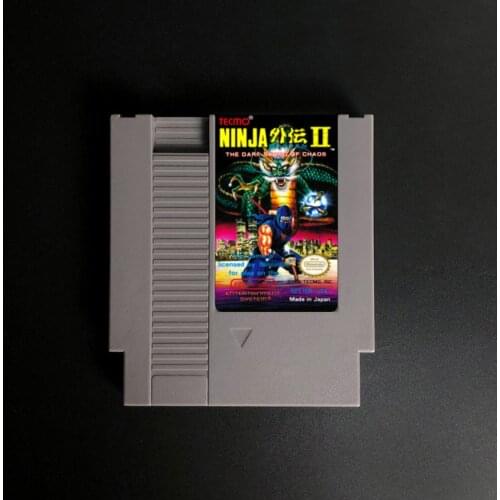Ninja Gaiden II 2 The Dark Sword of Chaos - 72 pins 8bit Game Cartridge