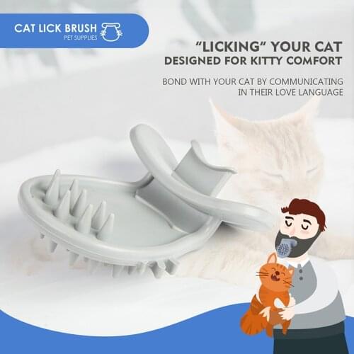 Spot Tongue Cat Brush Scratcher Fun Novelty Gift Soft Accessories for Pet Kitten Best Price