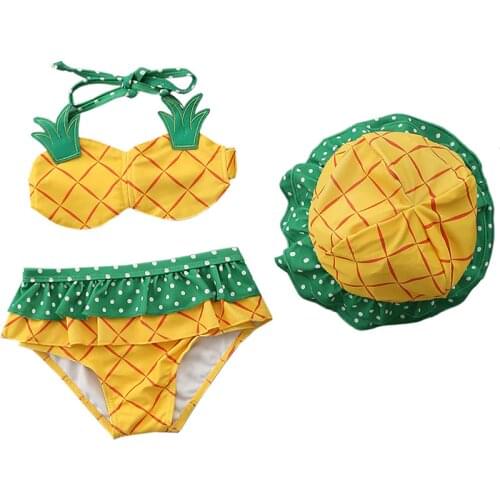 Childrens swimsuit girls split swimsuit cute baby infant child swimsuit models pineapple in Swimsuit cross-border XYY-70