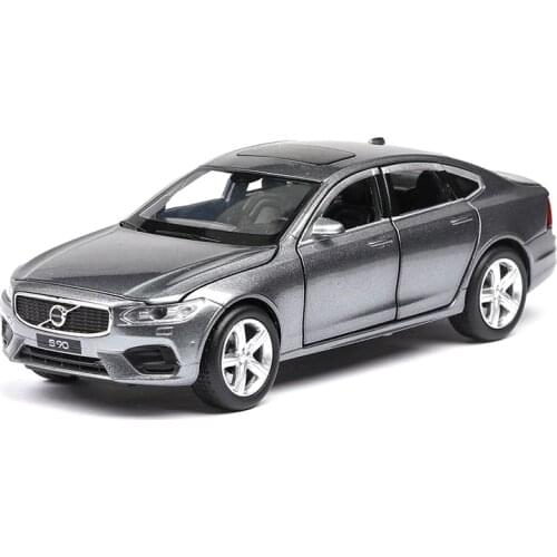 1:32 Diecasts Model Car VOLLVO S90 Car Metal Cars Light Sound Alloy Toys For Kids Vehicles Gifts For Children Boy
