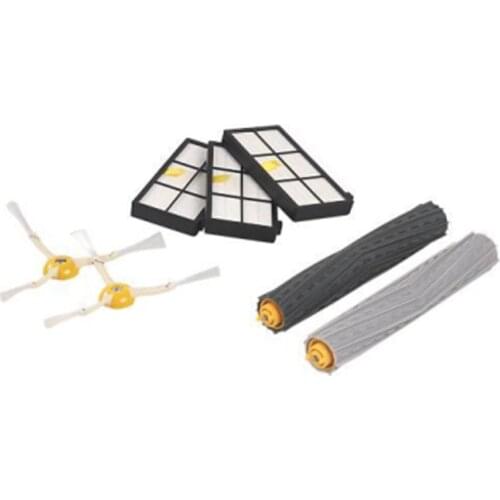 Tangle-Free Debris Extractor Set & Side Brushes & Hepa Filters replacement Kit For iRobot Roomba 880 870