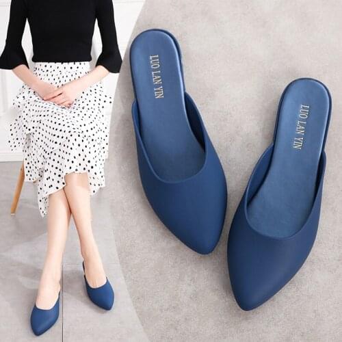 2021 new fashion half slippers lazy rain shoes womens summer jelly shoes Korean beach travel Muller shoes single shoes