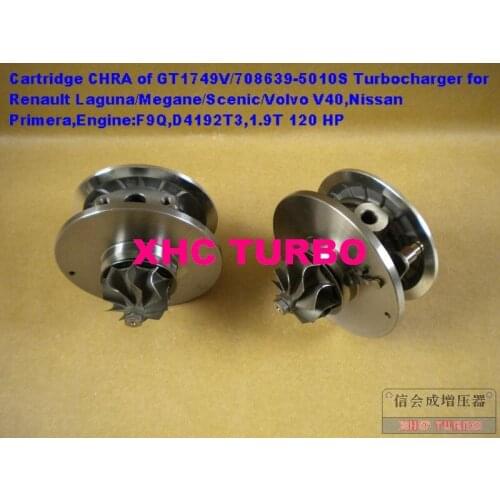 NEW CHRA Catridge of GT1749V/708639-5010 Turbo Turbocharger for Renault Megane Scenic Volvo V40 Nissan Primera F9Q D4192T3 1.9L