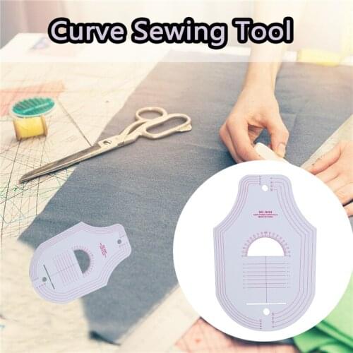 New Curve Sewing Tool Sewing Ruler Cutting Ruler Clothing Sample Ruler Transparent Yardstick Patchwork Cloth Cutting Rulers J60