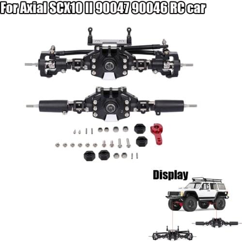 CNC Front Rear Portal Axle Metal fits Axial 90046 1:10 RC Crawler Accs