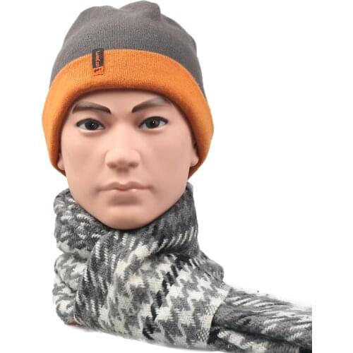 Realistic Plastic Hat Display Head Model Dummy Head Male Mask Head Male Manequin Head