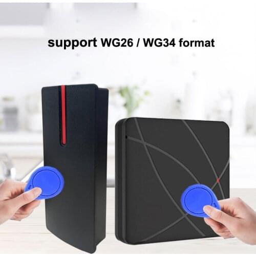 RFID Reader inter / outer installation waterproof IP67 125khz ID card Wiegand 26/34 format used for access control system