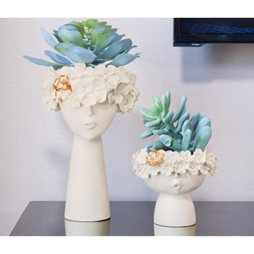 NORDIC RESIN FLOWER FAIRY DESKTOP STORAGE ORGANIZATION FLOWER ARRANGEMENT MODERN HOME DECORATION ORNAMENTS ACCESSORIES