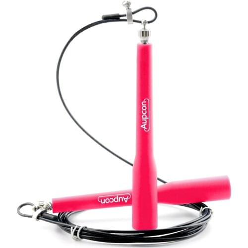 AUPCON Speed Jump Rope Adjustable Skipping Rope 360-degree Swivel Metal Ball Bearing Cable Fitness Exercise Sport Jump Ropes