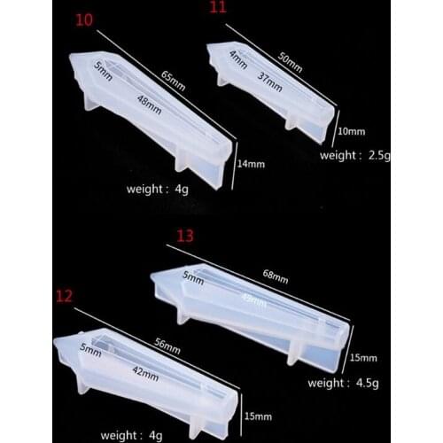 Resin Stone Pendulum Crystal Column Pendant Silicone UV Resin Mold Jewelry Tools Dropshipping