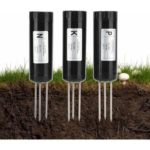 DC 3.7V Soil Tester Nutrient Intelligent Fertilizer Detector Meter NPK Sensor Gardening Tool With LCD Screen Display