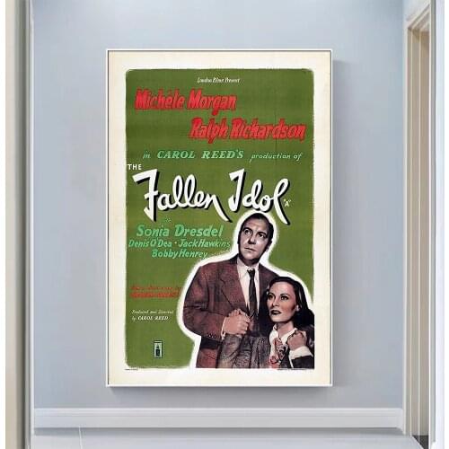 V0962 The Fallen Idol (2) Vintage Classic Movie Wall Silk Cloth HD Poster Art Home Decoration Gift