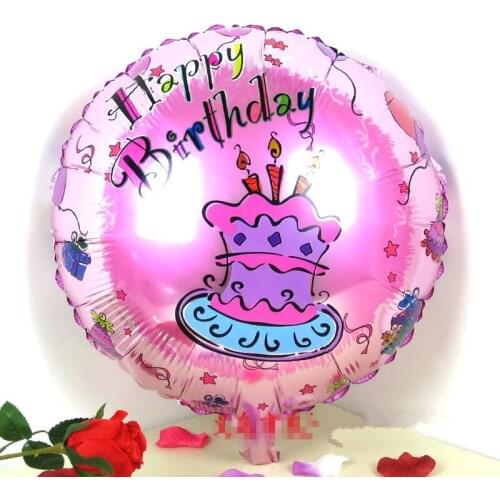 18 inch Birthday Cake Happy Birthday Air Foil Balloons Balao Birthday Party Decoration Globos Party Inflatable Toys