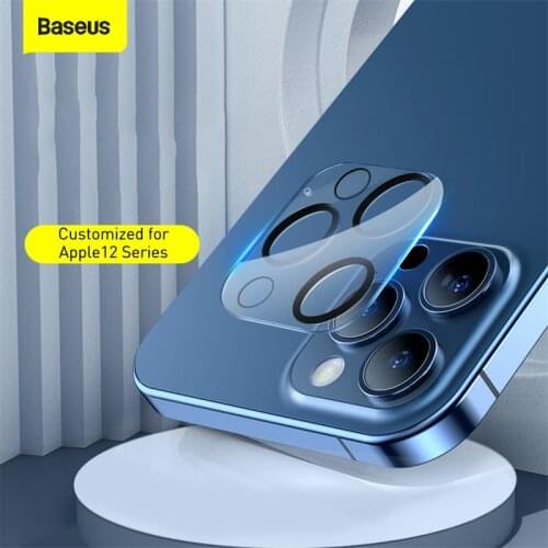 Baseus Back Camera Lens Protector For iPhone 12 11 Pro Max Tempered Glass Lens Glass For iPhone Lens Protection Film Full Glass