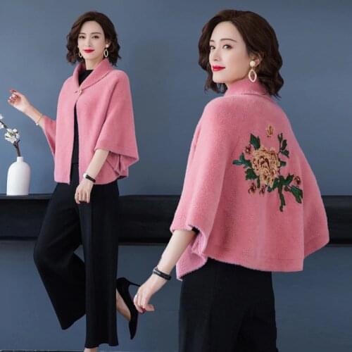 Artificial Mink F Shawl Women Autumn And Winter Imitation Mink Cashmere Wedding Fashion Shawl White Red Coat Shawl Warm 2020 New