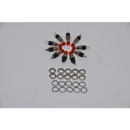 10 pcs Mini Interruttore Di Pulsante Momentaneo Per Modellismo Ferroviario Hobby 7mm