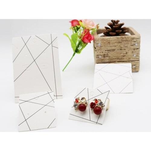 100pcs/Lot 4 models Jewelry Cards Necklace Bracelet Earring Jewelry Packaging Paper Cards Tags Choker Jewelry Display Cards