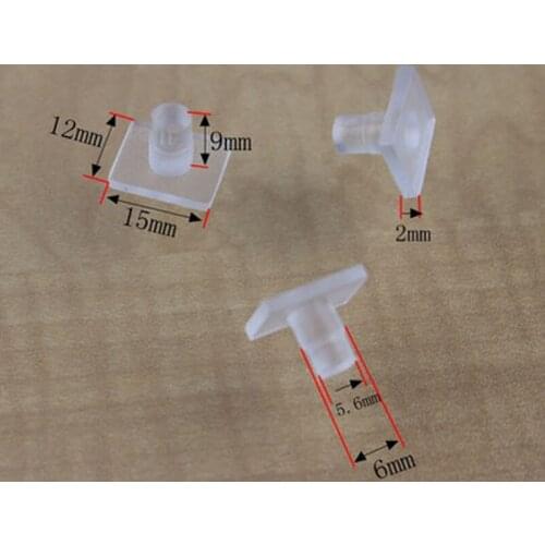 15PCS Furniture Transparent Foot Pad Dining chair Table & stool Silica gel Rubber Soft nail Non-slip Mat M6