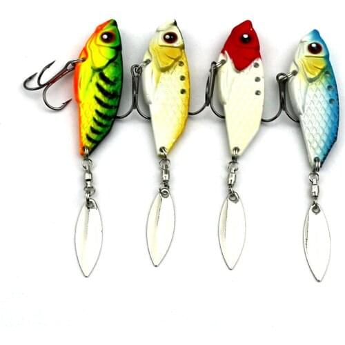 Vibration Bait 20pcs Fishing Lure Metal Trolling Spoon Jig Fishing Bait Hard Bait Metal Blade Fishing Tackle 6cm 20g