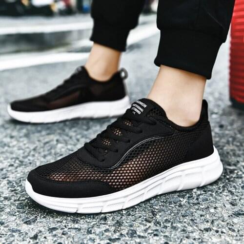 2021 Breathable Summer Lightweight Mens Outdoor Sports Shoes Sneakers Comfortable Jogging Sneakers Mesh Running Shoes NanX416