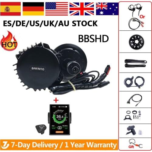 48V 1000W Electric Bike Bafang BBSHD BBS03 Mid Drive Motor Bicycle For Electric Bike Conversion Kit With Brushless
