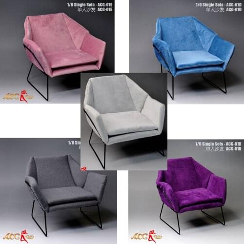 ACG-01 1/6 Scale Iron Single Sofa Furniture Scene Accessories Chair Props Decoration Fit 12'' Action Figure Body Model