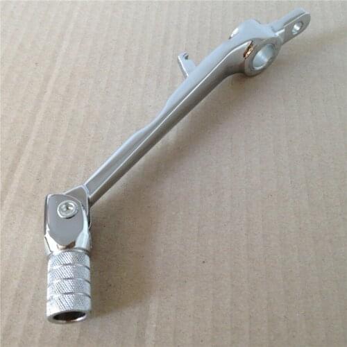 Aftermarket free shipping motorcycle parts Motorcycle Chrome Foldable Rear Brake Pedal Foot Lever For Kawasaki Ninja ZX10R 2004