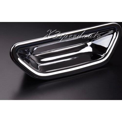 Car Stylng Chromed ABS Plastic Rear Tail Trunk Door Bowl Trim Cover For Nissan X-Trail Rogue 2014