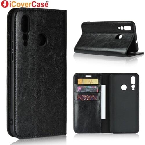 Cover Cases for Huawei nova 4 Case Luxury Genuine Leather Business Wallet for Huawei nova 4 Case Phone Coque Funda Hoesjes Etui