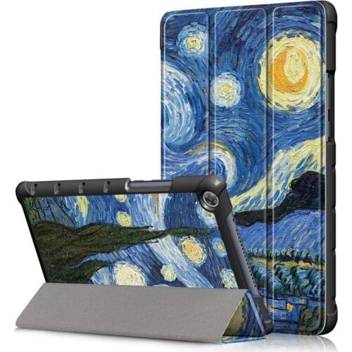 Colorful printed case For Huawei Mediapad M5 lite 8.0 JDN2-W09 JDN2-AL00 8" Folding Stand Smart PU leather Cover