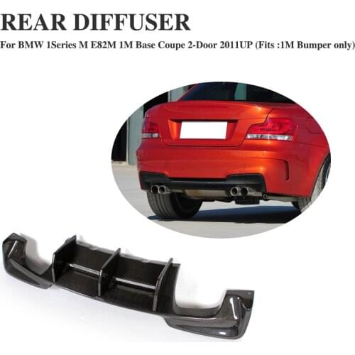 For BMW E82 1M Bumper Rear Race Diffuser Lip Spoiler for BMW 1Series M E82M Base Coupe 2-Door 2011-2016 Car Accessories