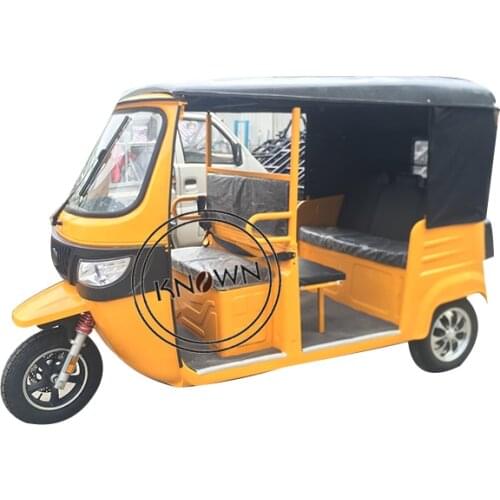 Electric Adult Passenger Tricycle 3 Wheeler Tuk Tuk With Solar Panel
