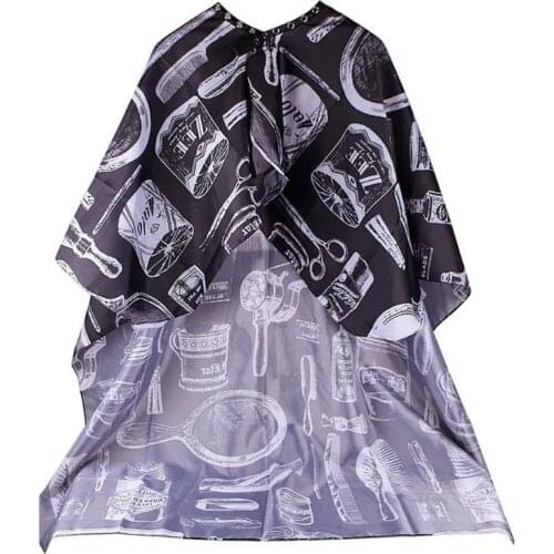 Hairdresser Apron Cartoon Pattern Cutting Hair Waterproof Cloth Salon Barbe Cape Hairdressing Hairdresser Apron Haircut capes