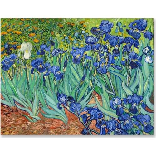 Van Gogh Canvas Painting Nature Scenery Wall Art Flower Grass Landscape Picture Home Decor Poster and Print for Living Room