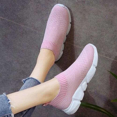 Sports Shoes Vulcanized Shoes Casual Womens Flat Shoes Mesh Walking Shoes Womens Shoes 2021 Summer New Style