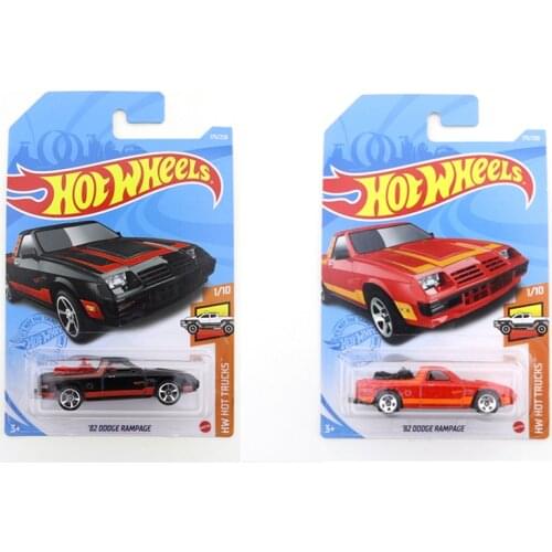 2021-175 Hot Wheels 82 DODGE RAMPAGE Mini Alloy Coupe 1/64 Metal Diecast Model Car Kids Toys Gift