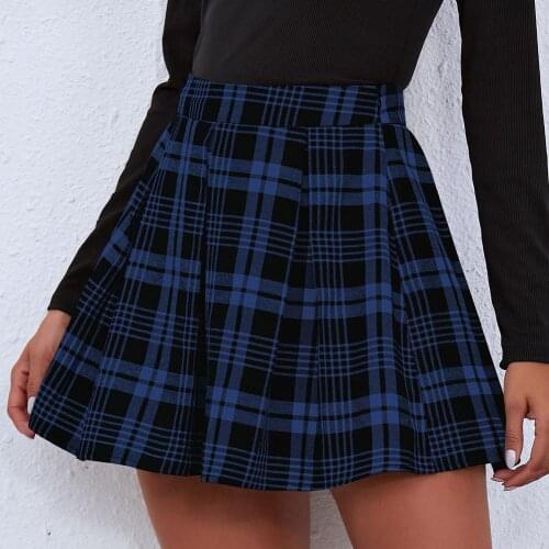 Fashion 2021 Kawaii Summer Women Skirts High Waist Cute Sweet Girls Pleated Skirt Korean Style A Line Mini Skirts for Women