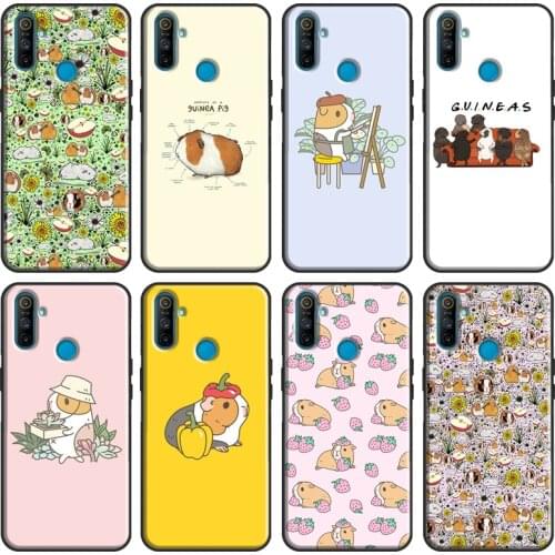 Cartoon Guinea Pig Soft For OPPO Realme 7 Pro 6 X7 X50 C11 C3 GT Case For OnePlus Nord 8T 7T 8 Pro Phone Cover