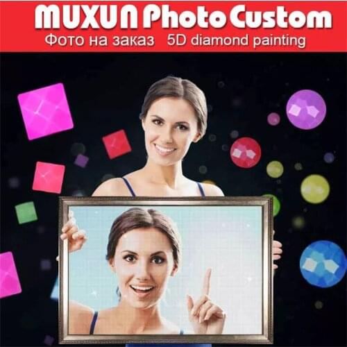 Photo Customization 5D Diy Diamond Painting Kit Full Square/Round Diamond Embroidery Rhinestone Picture Cross Stitch Mosaic Gift