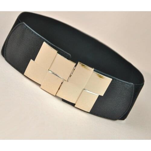 New arrive Fashion female elastic waist skirt dress wide belt for women cummerbunds Korean version decoration