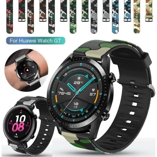 Suitable for Huawei GT 2 2E GT2 42mm 46mm smart Sports Band Bracelet invisible pattern clock band 20mm 22mm sport watch strap