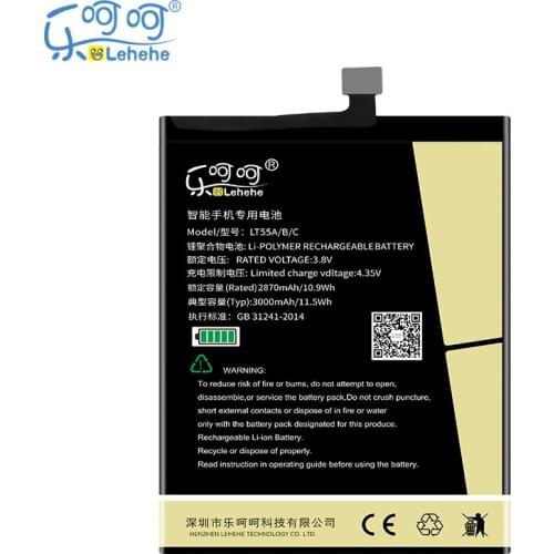 Original LEHEHE Battery LT55C for Letv 1S X500 3000mAh High Quality Smartphone Backup Batteries Replacment with Tools Gifts